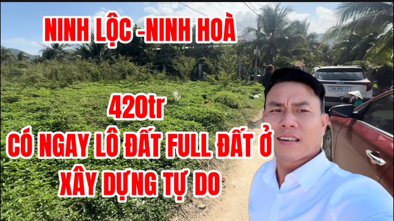 NINH LỘC -NINH HOÀ FULL THỔ CƯ. MÀ GIÁ CHỈ 400tr.  @Phothinhbdsnhatrang 