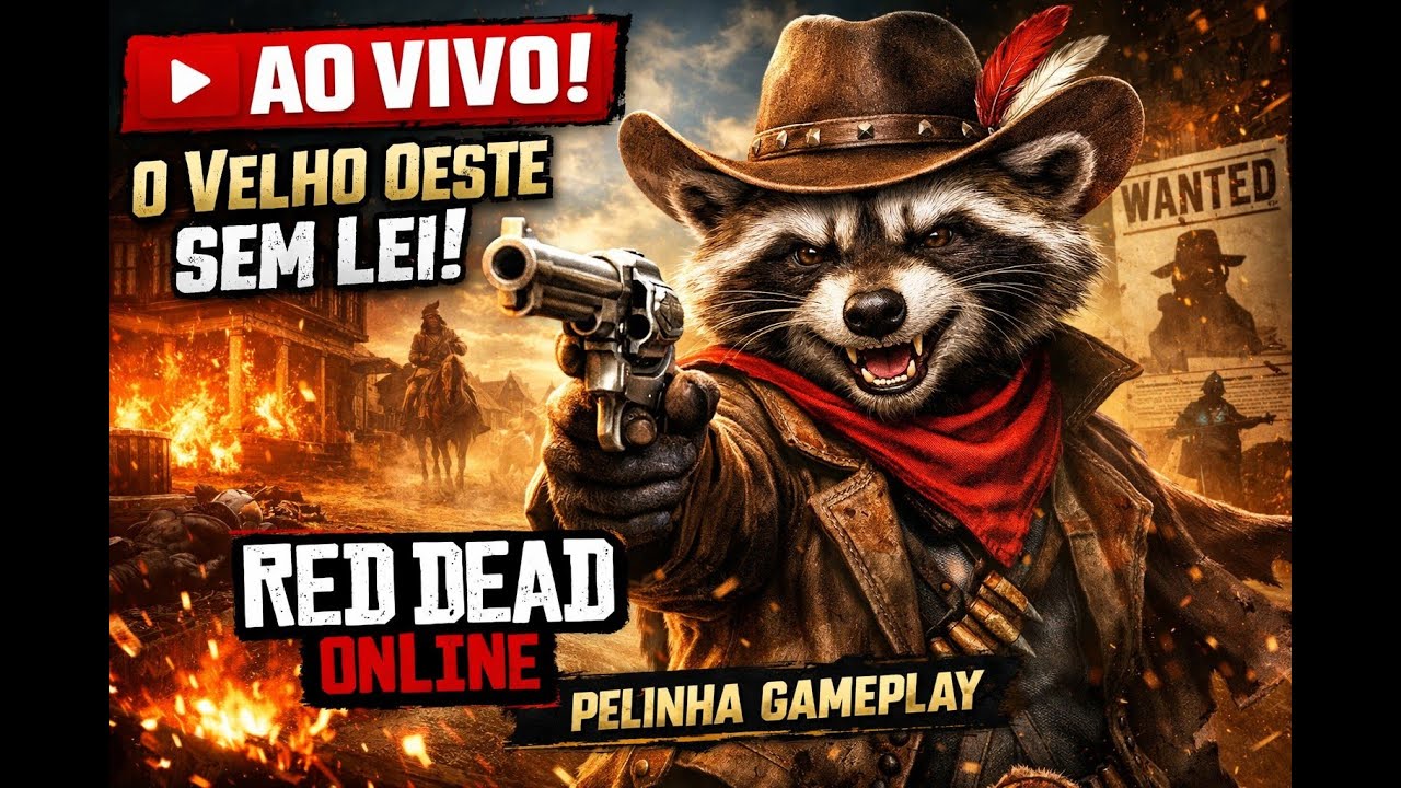 🔴 LIVE AGORA! | Caos Total no Velho Oeste 😱🔥 | Red Dead Online | Pelinha Gameplay