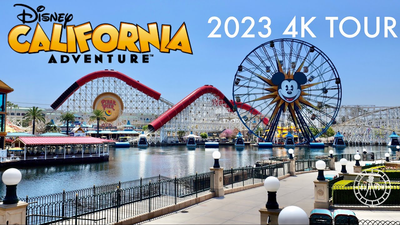 Disney California Adventure Park 2023 Complete 4K Walking Tour | Disneyland Anaheim California 2023