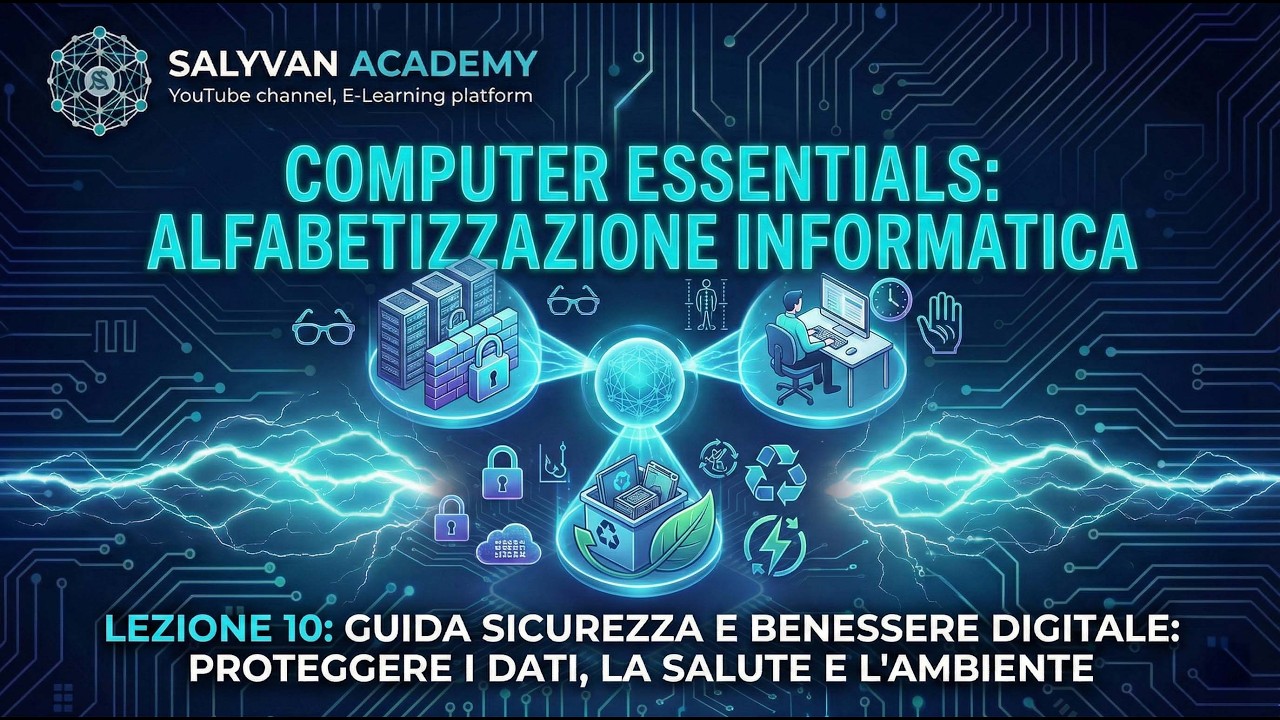 Guida Sicurezza e Benessere Digitale: Dati, Salute e Ambiente | Computer Essentials #10
