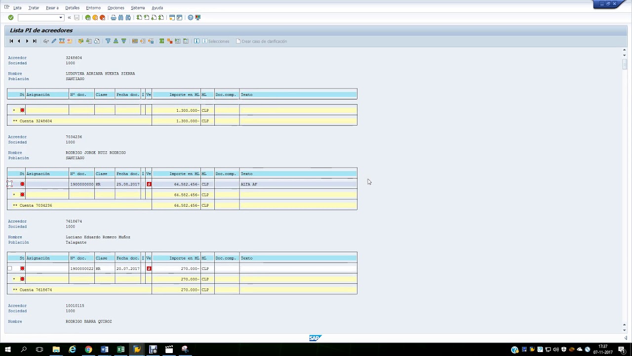 📗🚀 COMO usar SAP / Guia SAP - Visualizador partidas proveedor FBL1N