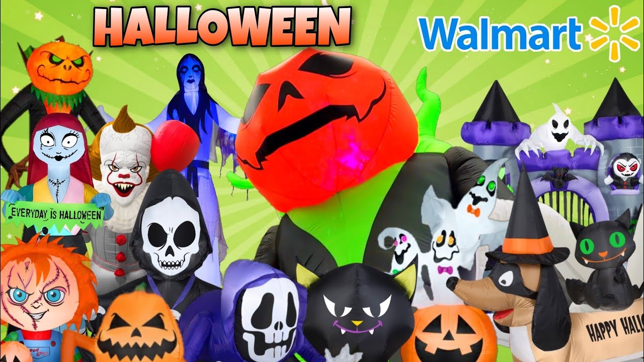 New Walmart HALLOWEEN INFLATABLES & Decorations 2020- More For Inflatable Display & Collection