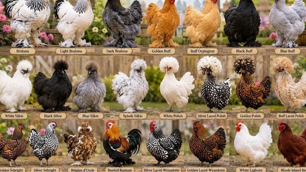 The most beautiful bantam chickens breeds || All bantam chickens in the world