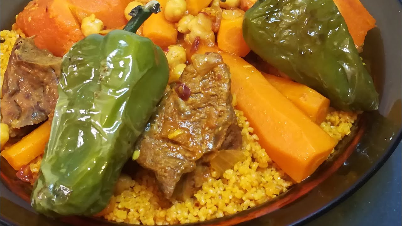 برغل مفور عالطريقة التونسية بلحم العجل بنين وخفيف ♥️borghol a la vapeur