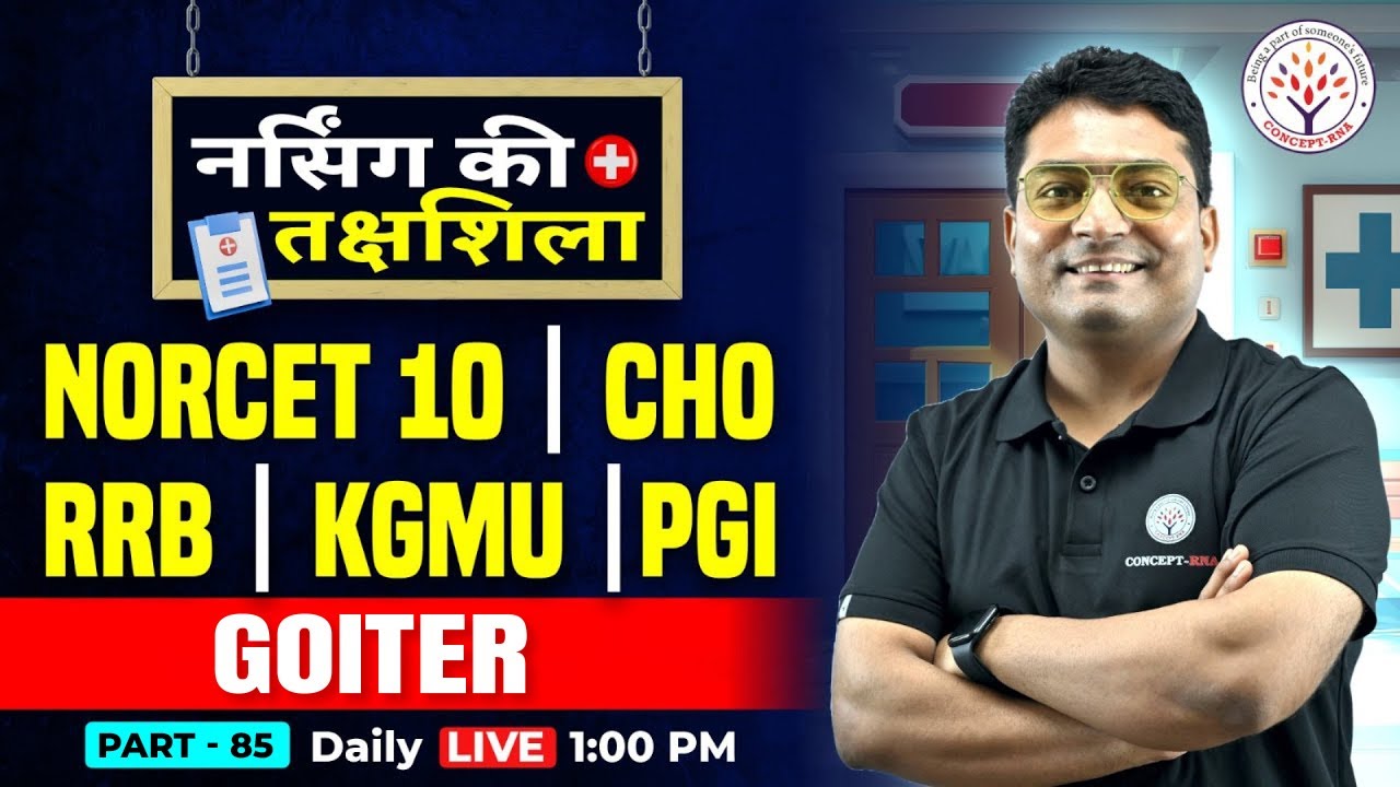 NORCET 10 | RRB | KGMU | PGI | CHO Special MCQs Class | Nursing Ki Takshila by Dr. Himanshu Sir #85