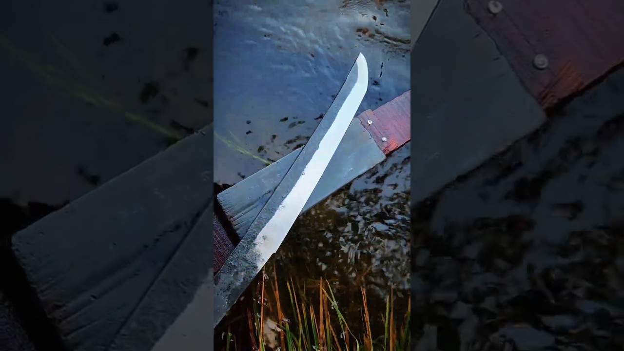 Forging is finished. Now I attempt to reveal the beauty of the steel. #blacksmith #forging #ryulim