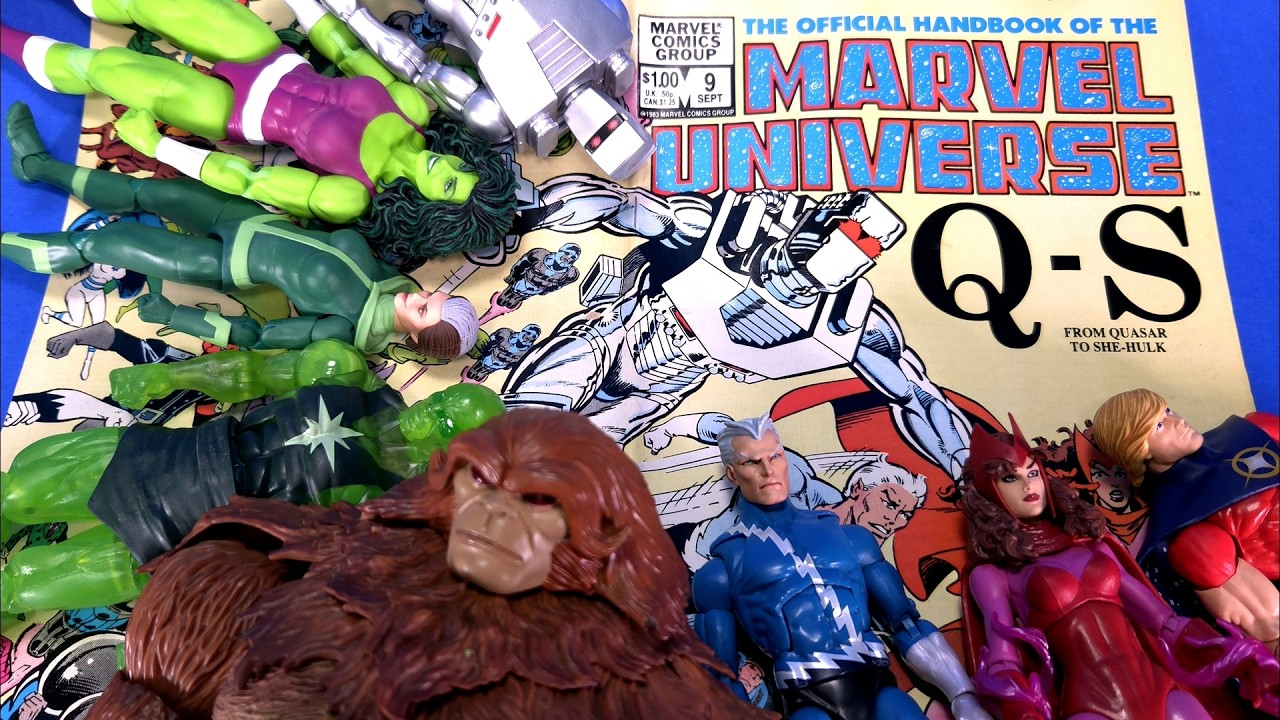 Официальный справочник по вселенной Marvel: от Квазара до Женщины-Халка и фигурки Hasbro Marvel L...