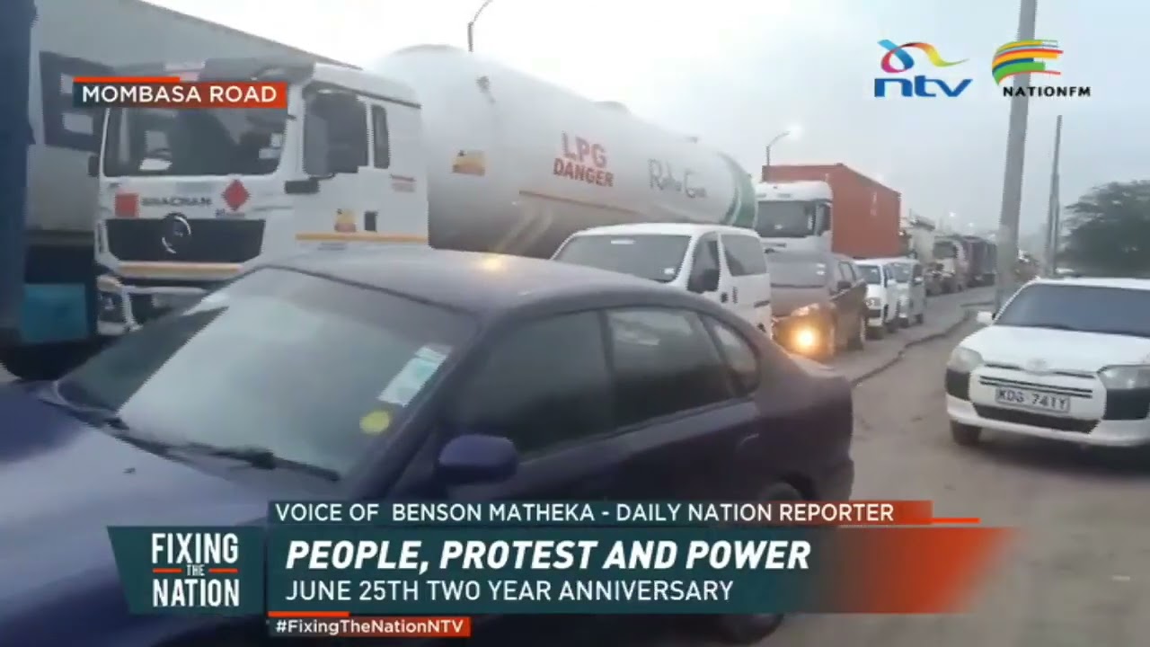Road Block At Mlolongo: In bound Matatus blocked