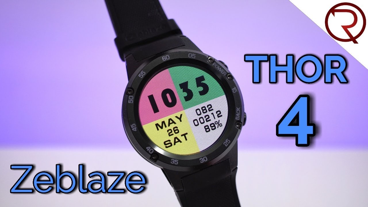 Zeblaze Thor 4 Smartwatch Review - GPS, 4G, Android 7.0