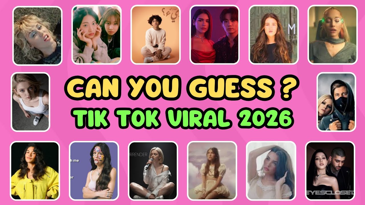 CAN YOU GUESS TIK TOK VIRAL 2026 😍🎁Angels Like You, Step Be Eased, bittersweet, EYES CLOSED, LOVE.