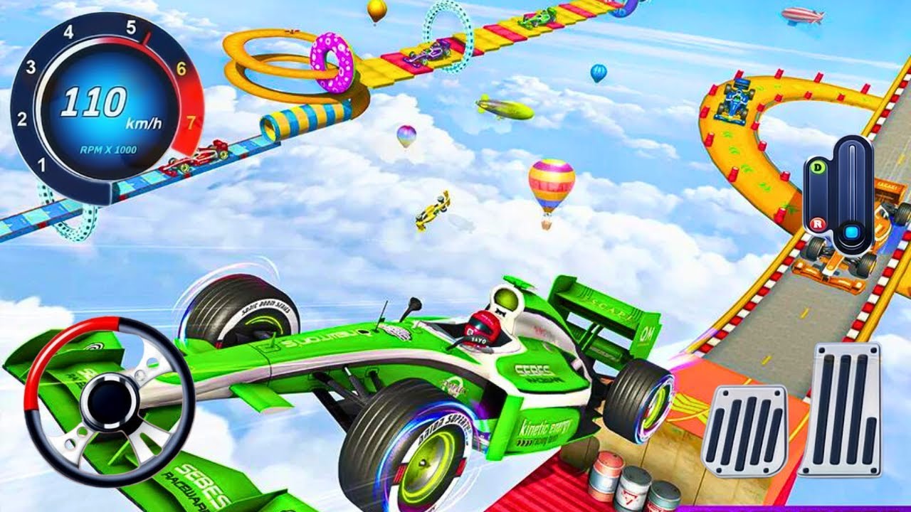 Formula Car Stunts - Car Game - Impossible Car Mega Ramp Simulator 2024 - #1 (iOS, Android)