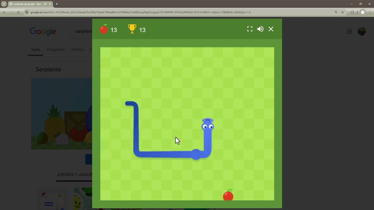 Juegos escondidos en Google: Snake, Tres en raya, Solitario,...
