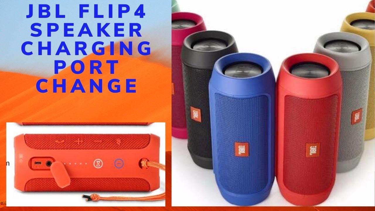 JBL Flip 4 charging soket change at home easy way