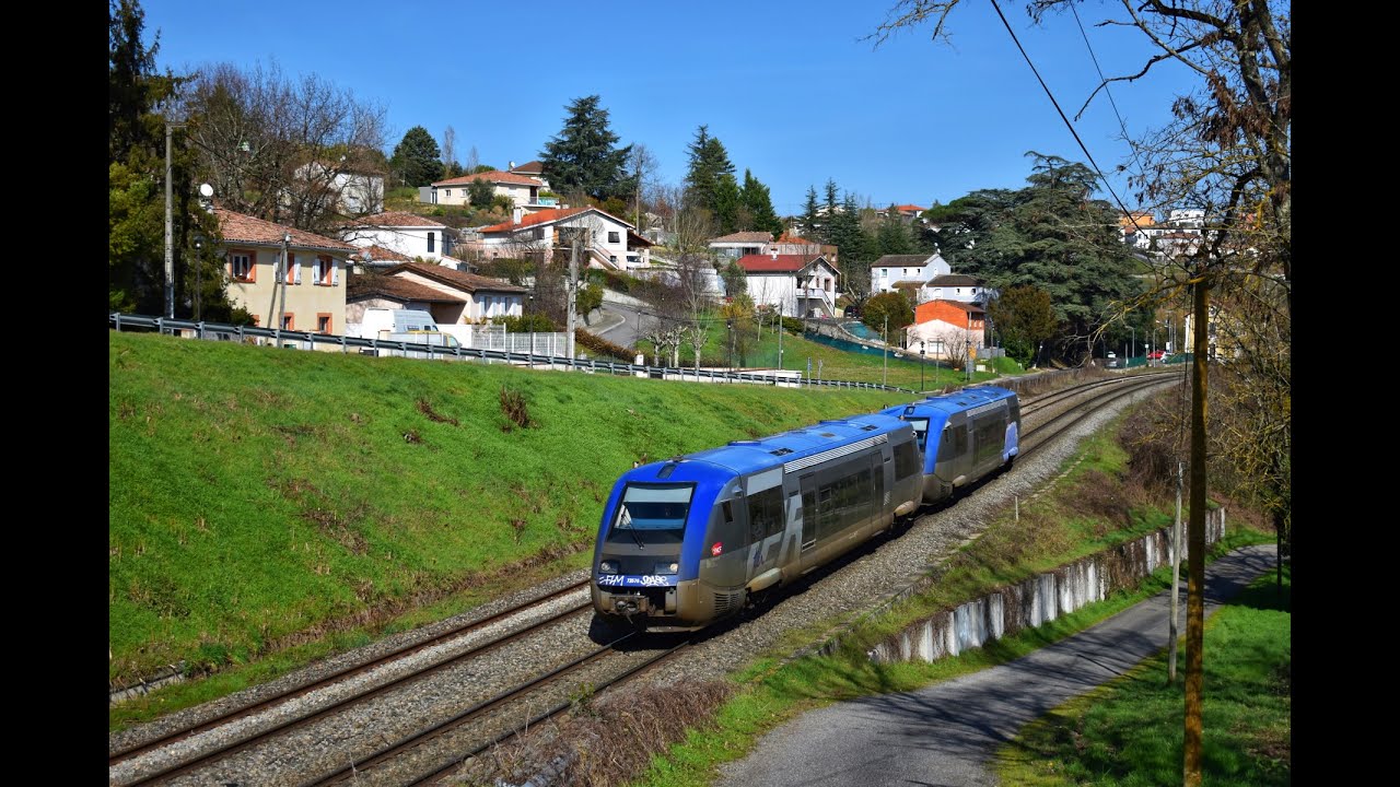 Des trains en banlieue toulousaine sur la ligne de St-Sulpice