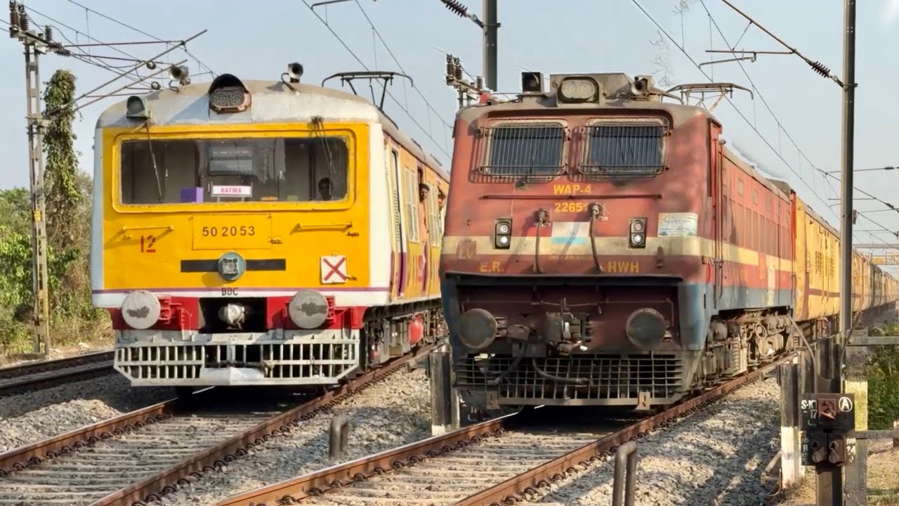 🔥 110 KMPH High Speed Action! Crazy Train Spotting at Level Crossing | Eastern Railway
