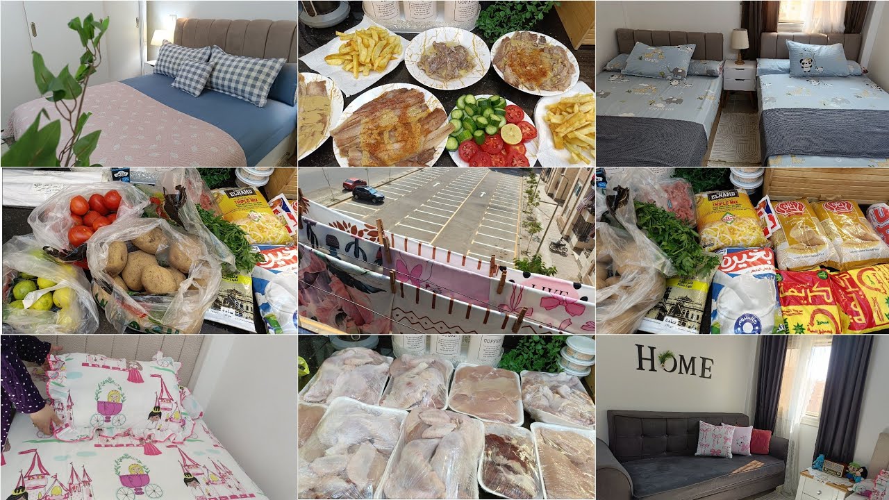 روتين يوم الخميس تنضيف وترتيب البيت 🏡تجهيزات العزومه💃