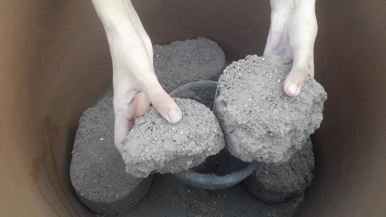 New video📸💯Brown red gritty half/full bricks dry water ASMR crumbling video 💦⌛🤤