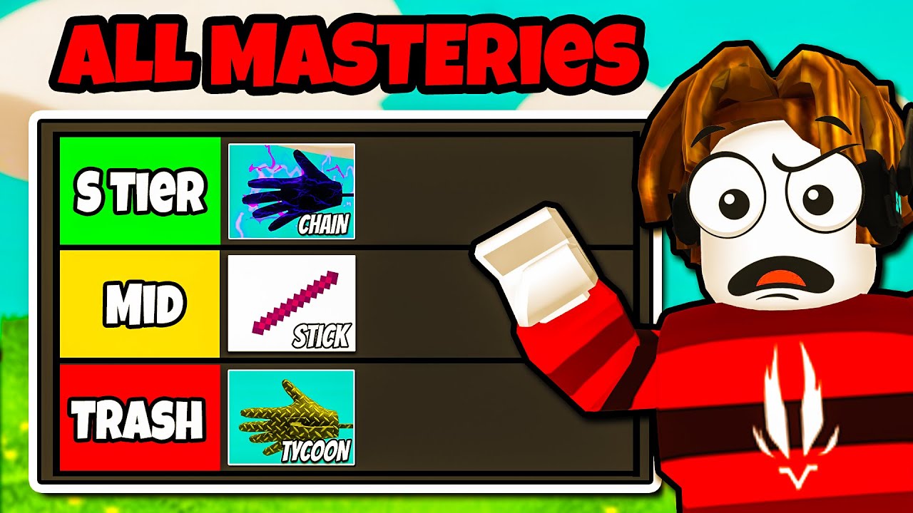 I Ranked All Glove Masteries in Slap Battles! | Roblox
