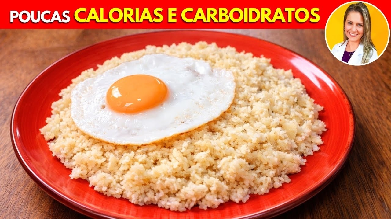 ARROZ PARA DIABÉTICOS - Poucas Calorias e Carboidratos, Fácil, Delicioso e Nutritivo