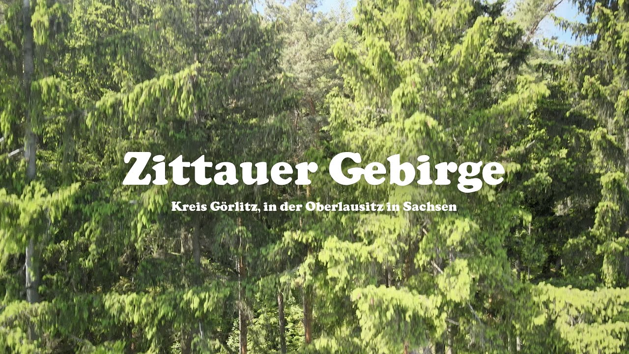 Zittauer Gebirge in der Oberlausitz, 4K HDR Drohnenaufnahme