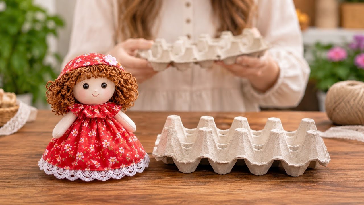 Turn egg carton in to doll's you can sell!💰 Easy Diy