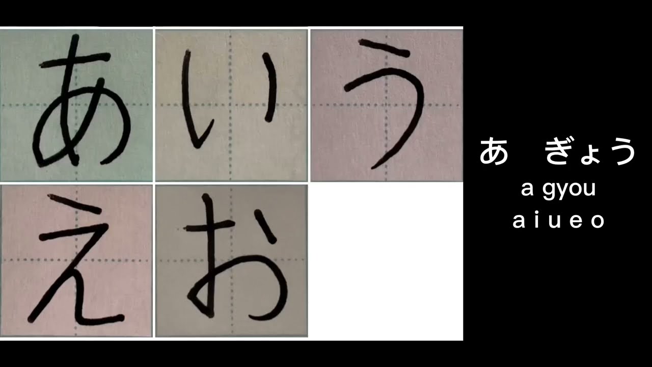 How to Write Japanese Hiragana aiueo | #tutorial #practice #learnjapanese #あ行
