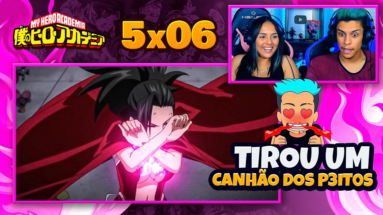 (MOMO vs KENDO 😍) | BOKU NO HERO 5ªT - EP 06  🇧🇷 | [React em Casal] 🔥