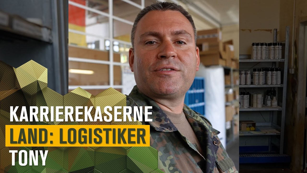 Logistiker Tony I KarriereKaserne Land