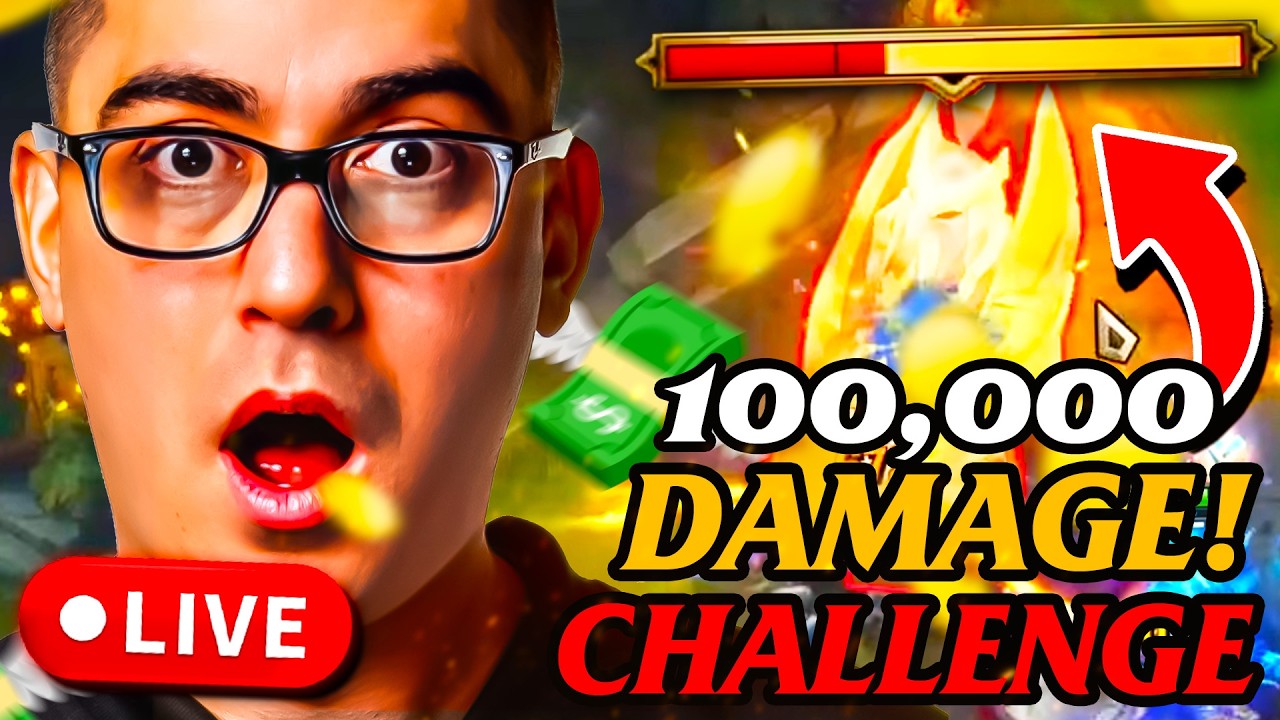 100,000 TURRET DAMAGE IN ONE GAME CHALLENGE !
