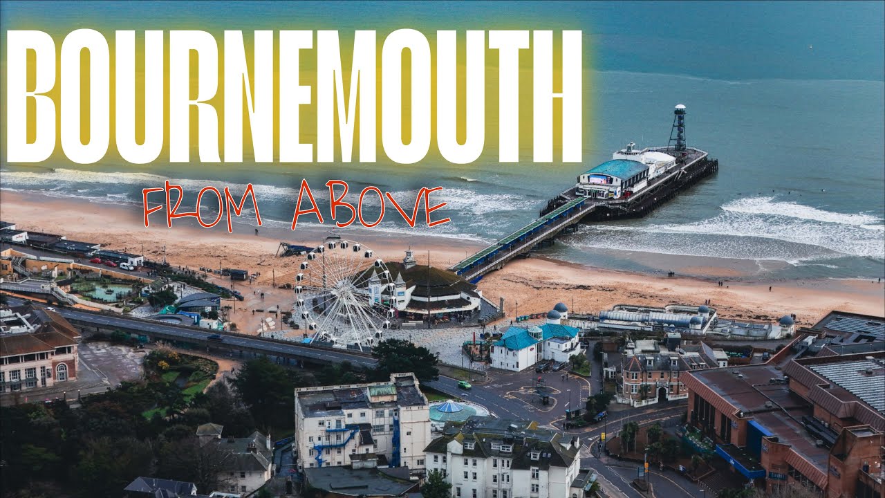 Bournemouth From the Sky 🇬🇧 | Stunning Drone Views (4K) #drone #djiair3 #cinematic #viral #vlog