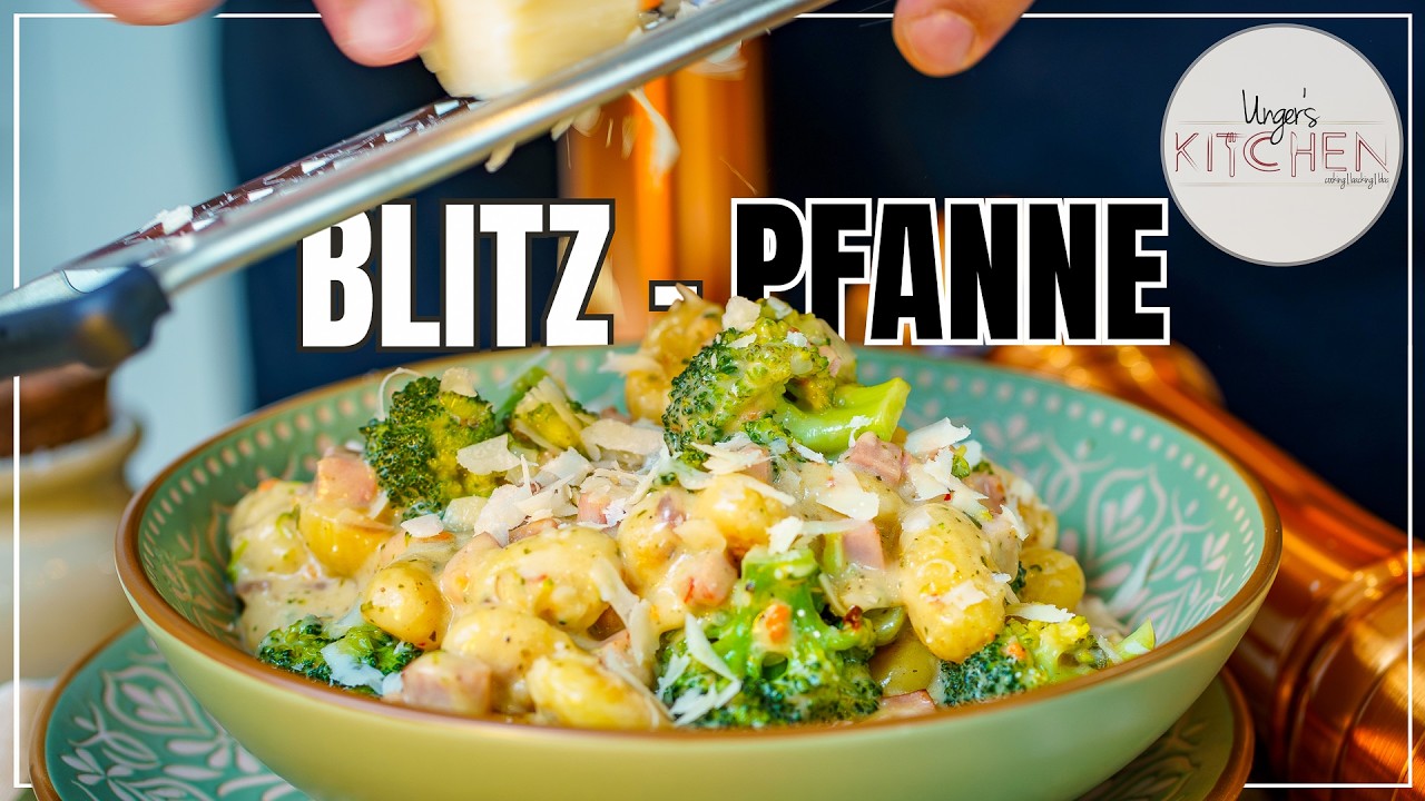 Schnelles 15-Minuten Feierabend-Rezept | Gnocchi-Brokkoli-Pfanne mit Schinken | Ungers Kitchen