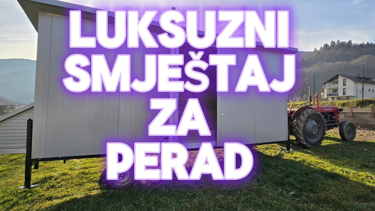 Najmoderniji pokretni smještaj za perad. Profesionalno rješenje za cistu , zdravu i urednu zivinu