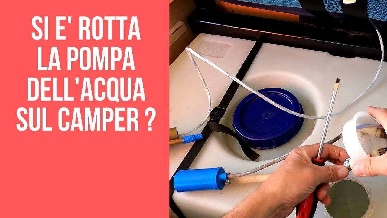 Cambiare la pompa dell'acqua sul camper
