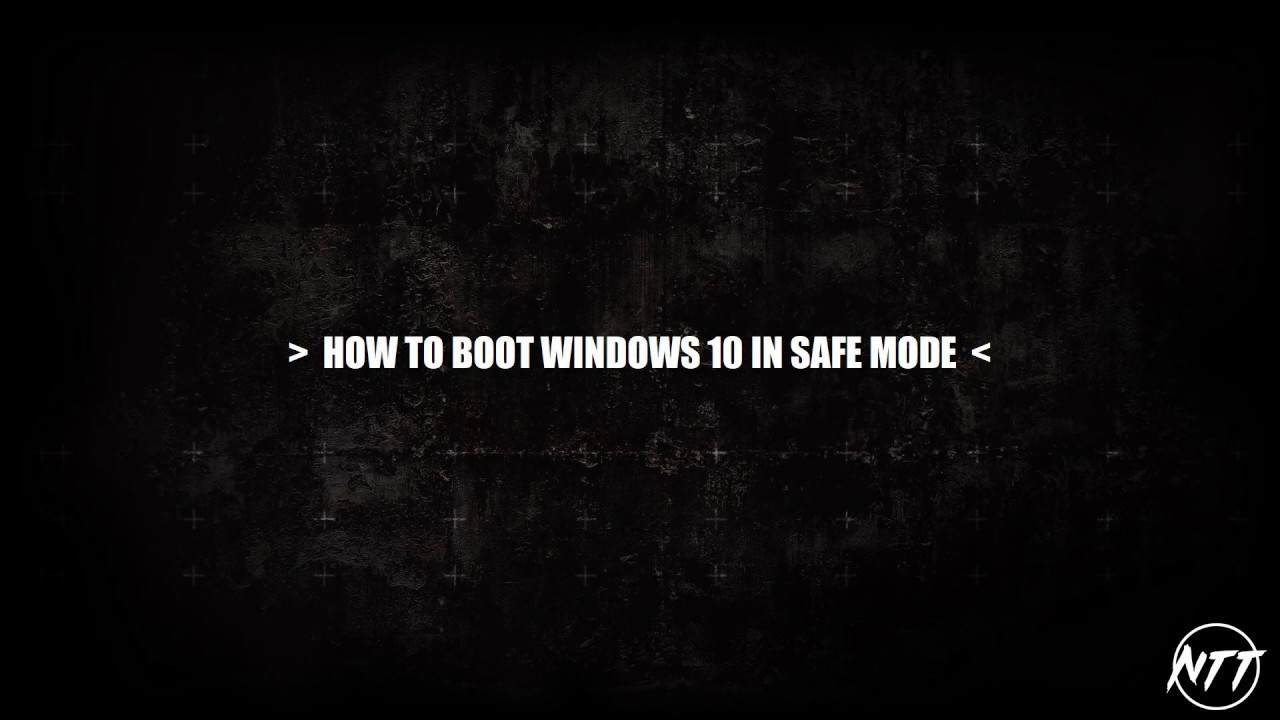 How to boot Windows 10 in safe mode