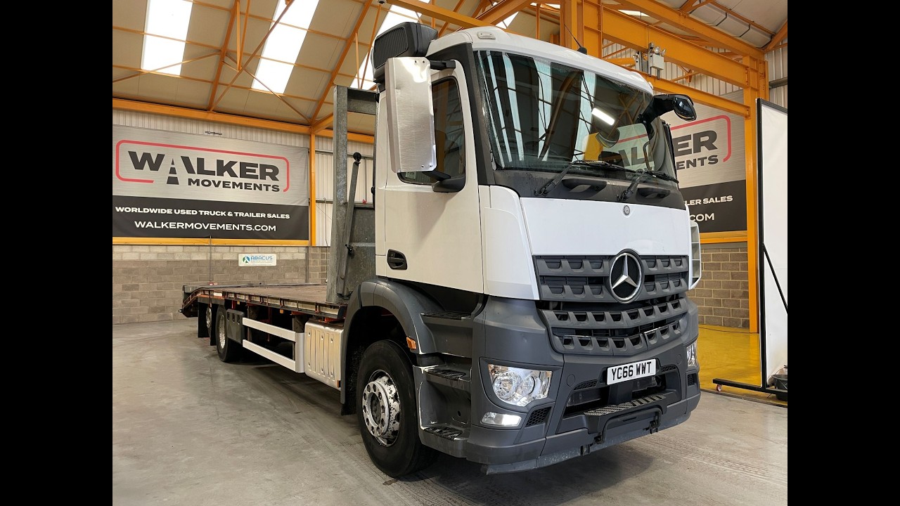 New In Stocklist For Sale: MERCEDES BENZ AROCS 6X2 32FT STERLING BEAVERTAIL / PLANT RIGID
