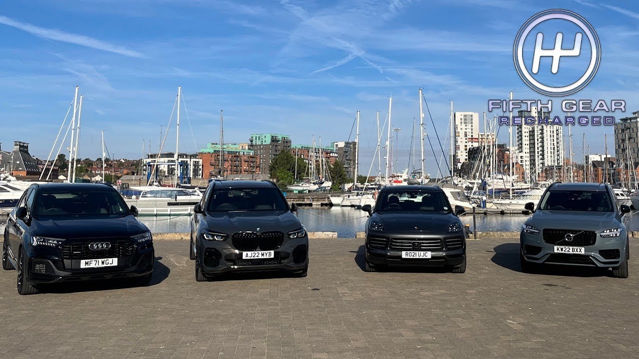 Big SUVs Death Match PT1: Porsche Cayenne, Volvo XC90, Audi Q7 and BMW X5 | Fifth Gear