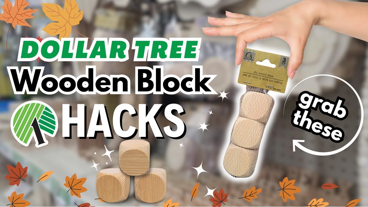 Grab These Dollar Tree Wooden Blocks for Quick Fall DIYS