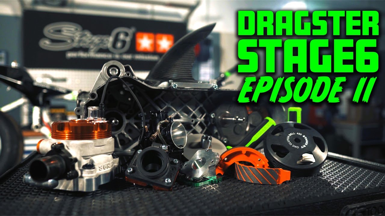 MONTAGE CONFIGURATION STAGE6 R/T 70CC MINARELLI HORIZONTAL ! 😈💚🧡 : Dragster Stage6 R/T épisode II