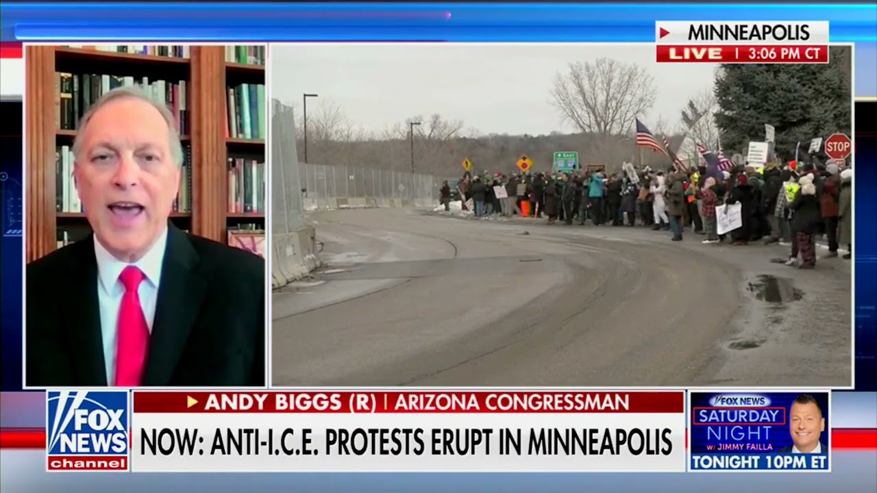 Andy Biggs Calls For Minnesota Protesters To Be Arrested. (1/17/26)