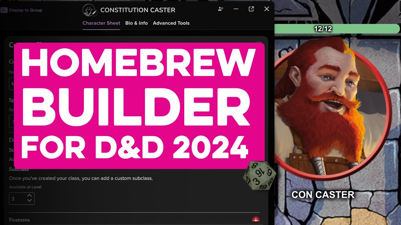 Создатель персонажей для D&D Homebrew!