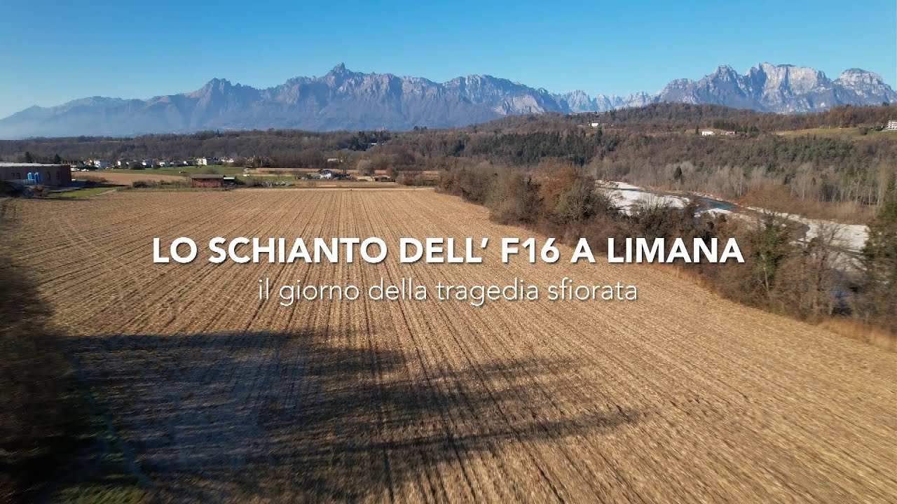 Schianto dell'F-16 a Limana: sabato una serata commemorativa