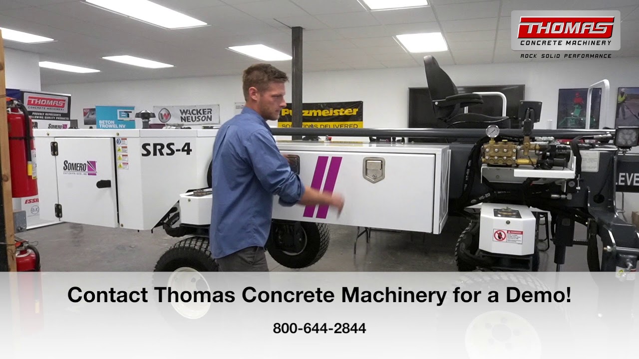 New Somero SRS-4 Laser Screed Walk-Around with Thomas Concrete Machinery