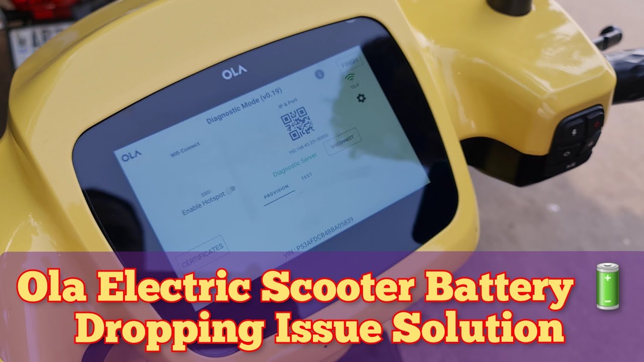 Ola Scooter Battery 🔋 Dropping Issue Solution