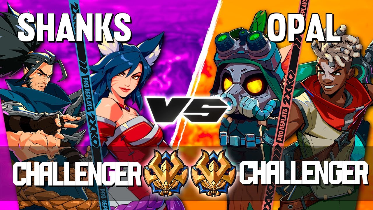 2XKO ▰ SHANKS (Ahri-Yasuo) vs OPAL (Teemo-Ekko) ▰ 2XKO Pro level replays