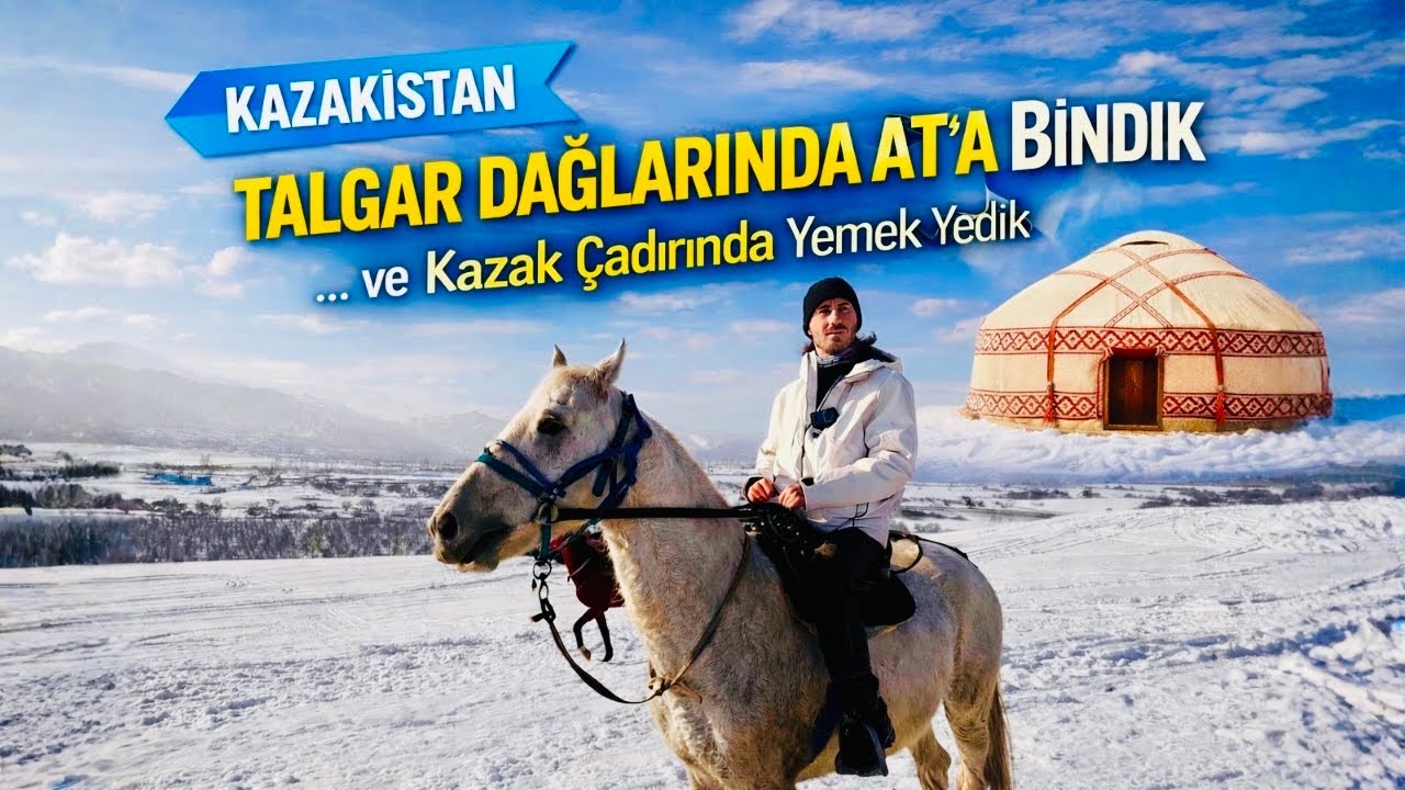 BU SOĞUKTA AT’A BİNDİK! Kazakistan’da HAYATTA KALMAK 😱