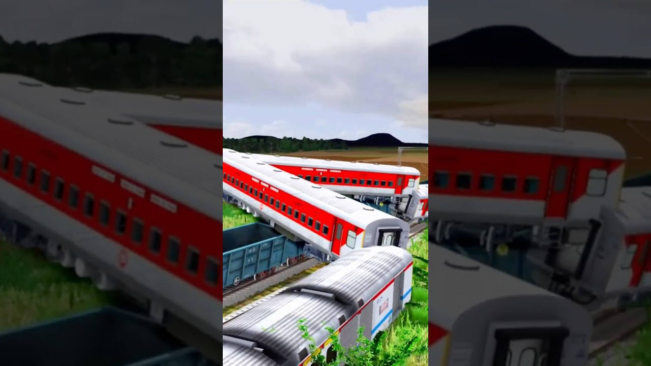 HOWRAH MUMBAI EXPRESS TRAIN ANIMATION | JHARKHAND TRAIN ACCIDENT | @HintsGamerz