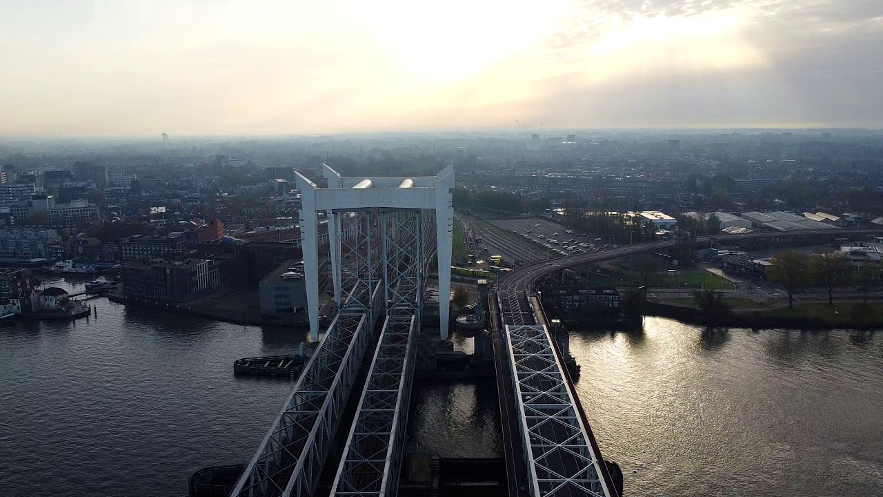 Dutch Landscapes 4; Zwijndrechtse brug en Dordrecht vanuit de lucht