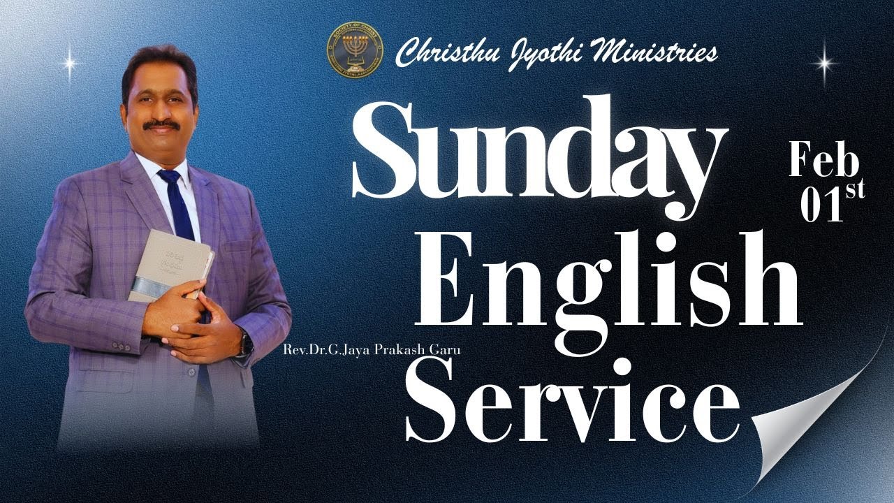 WATCH LIVE 01-FEB-2026 || 3rd Service - Sunday English Worship online