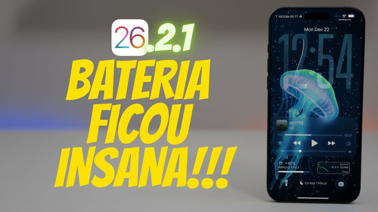 iOS 26.2.1 SURPREENDEU! 🔥 Bateria melhor, mais desempenho e menos aquecimento no iPhone