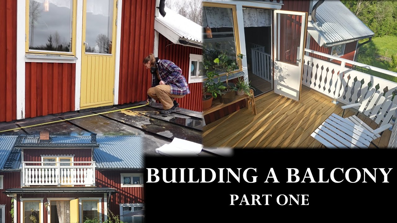 Building a balcony PART ONE, laying the floors (Bygga balkong DEL ETT)